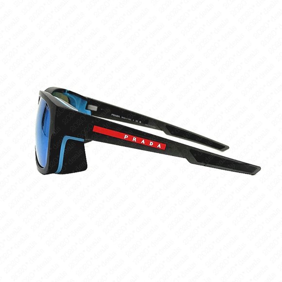 Prada Linea Rossa Sport PS 07WS 13C08R 59mm Grey Rubber Transparent Sunglasses - Picture 4 of 13